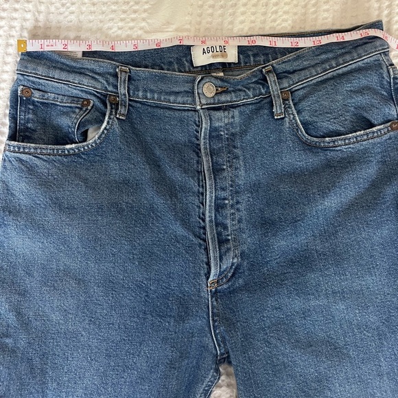 AGOLDE Riley High Rise Womens Jeans Straight Leg Size 31 - Picture 14 of 14